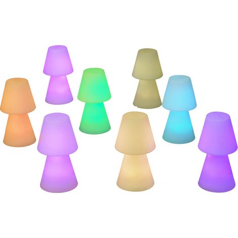 LAMPADA DA TAVOLO LOLA 20 RGB BATT RICARIC BIANCO- 1,0 pz