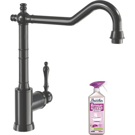 Robinet cuisine VILLEROY ET BOCH Avia 2.0 Anthracite + nettoyant