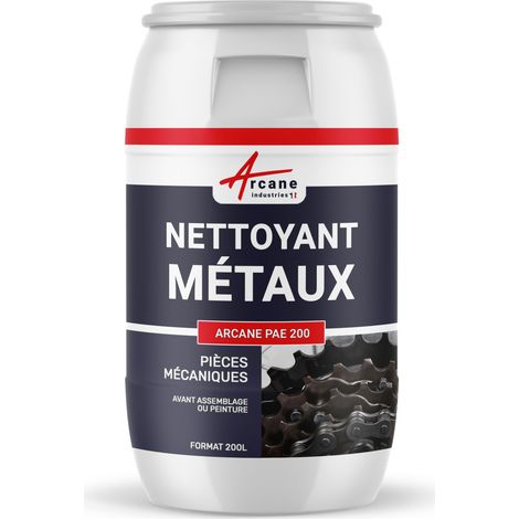 Nettoyage métaux, alu, aluminium, dégraissant, chaine, velo, moto, auto, remplace le trichlo ethylène - 200 L - ARCANE INDUSTRIES