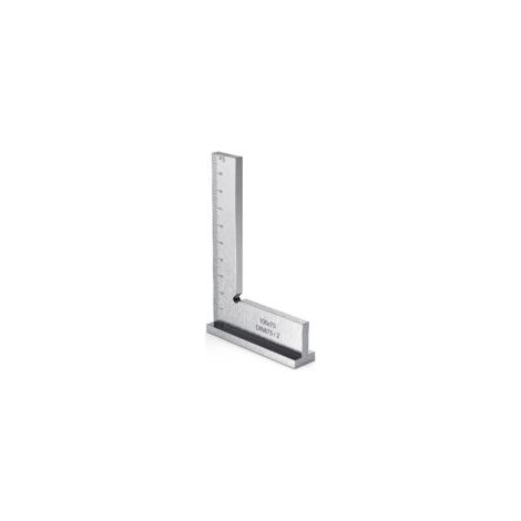 Escuadra de carpintero, regla de bloque de ángulo recto de precisión de 100x70 mm con escala para ingenieros y carpinteros, escuadra biselada deslizante de metal para configuración de máquinas y uso e