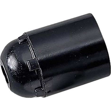 Sac.portalampada e27 liscio nero