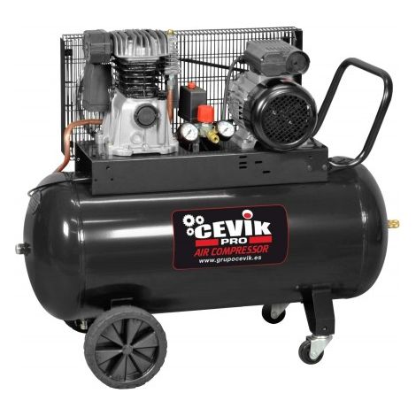 Compresor correa pro 150 litros 3hp monofasico 230v ca-pro150-3mf CEVIK