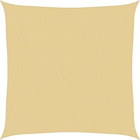 Voile d'ombrage couleur sable 2 x 2 mètres, 100 % polyester Oxford (1/5)