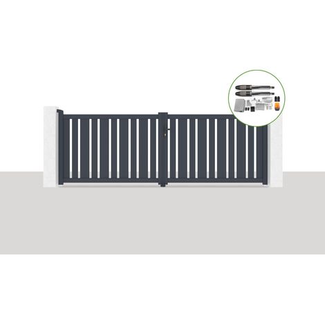 Elektrisches Flügeltor 3,5x1,2m VEYMONT + TANker B700 Motorisierung (1/5)