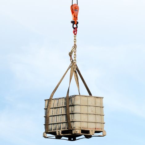 Mophorn Poulie de remorquage et de récupération de 2 tonnes avec chaîne G80 et poulie de 3 po, manille pivotante pour câble métallique de 3/8 po, poulie de remorquage et de récupération (1/5)
