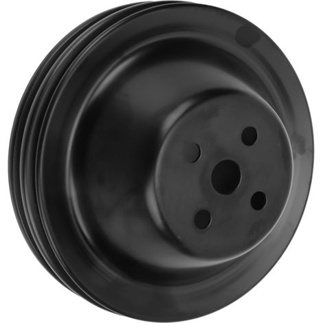 Poulie de pompe à eau courte double gorge pour CHEVROLET SBC 262 327 400, remplacement direct, acier robuste, compatible moteur V8. (1/5)