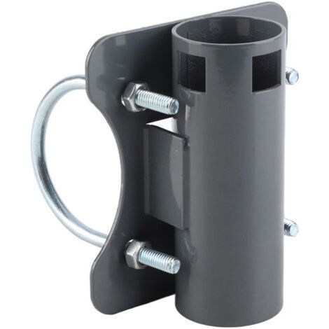 Support de tuyau pour mât d'antenne Starlink, adaptateur de support Starlink en forme de U, réglable, pour balcon, camping-car, camping-car, balustrade de 30 à 50 mm (1/4)