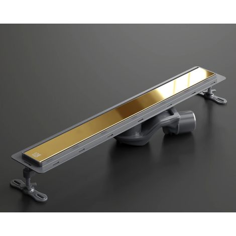 Linearer Abfluss Goldglanz  360°-Siphon  61 l/min  60 cm