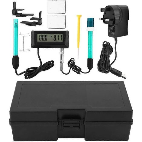 Multiparameter-Online-pH-EC-Monitor-Tester für Aquarien-Meerwasserqualitätsdetektor, UK-Stecker 220 V