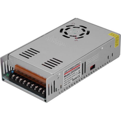 Haofy Schaltnetzteil, praktische Montagebohrungen, 500 W für medizinische Geräte, AC 90–264 V auf DC 24 V 20,9 A, Schutzart IP20 (wasserdicht)
