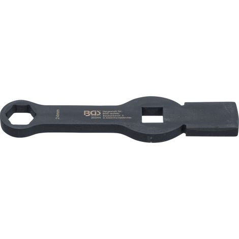 Llave estrella de impacto hexagonal con 2 caras de golpe 24 mm (1/2)