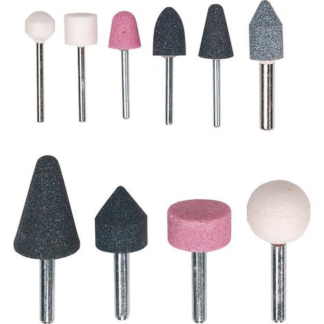 Jeu de meules abrasives avec tige pour meuleuse 0163