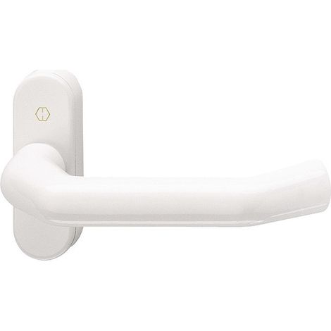 Béquille sur rosace pour menuiserie métallique F1 (la paire) HOPPE 597314 (1/3)