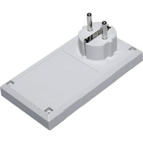 Boîtier avec fiche secteur TRU COMPONENTS ESU 1200 E/CEE 125 x 67 x 50 Polycarbonate, ABS gris clair 1 pc(s)