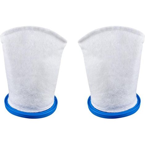Sacchetti filtro di ricambio per aspiratore per piscina - Manutenzione piscina - Filtrazione multistrato - 2 pezzi - Bianco (1/5)
