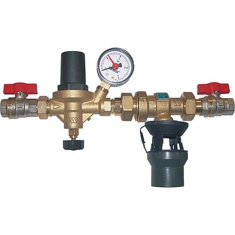 Watts – Kit d'alimentation circuit chauffage avec disconnecteur CA – Pression réglable 0,3 à 4 bars – Protection réseau d'eau potable NF – DN 15 (1/2") (1/3)