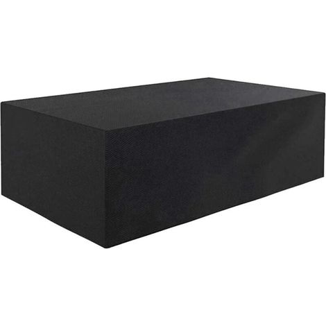 Housse Pour Mobilier De Jardin Étanche Bâche Couverture Housse De Protection Meuble Table Salons De Jardin 270x180x89cm Noir (1/4)