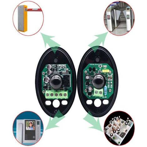 1pcs Photocellule pour motorisations paire de photocellules infrarouges universelles pour portails extérieurs (1/4)