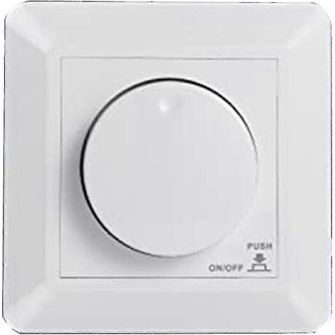 Interrupteur variateur LED encastré pour ampoules halogènes à intensité variable, 5-300 W, phase réglable (1/4)