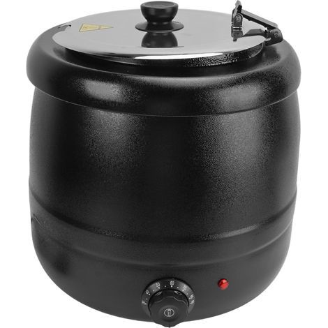Eosnow Bouilloire à soupe 10l, 400W, avec revêtement amovible en acier inoxydable, isolation thermique, pour aliments, prise ue, 220V