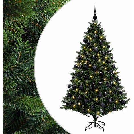 Árbol de Navidad artificial con bolas 210 cm 300 LED vidaXL (1/5)