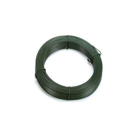 FILO FERRO ZINCATO E PLASTIFICATO VERDE IN MATASSE MT.100- - n°11 filo  EE ¸ mm.18 per legature - 3 rotolo T-REX