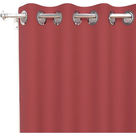 Soleil D Ocre – Rideau occultant 135x250 cm – Infroissable – 100% polyester – 8 oeillets inox – Entretien facile, lavable en machine 30°C (1/2)