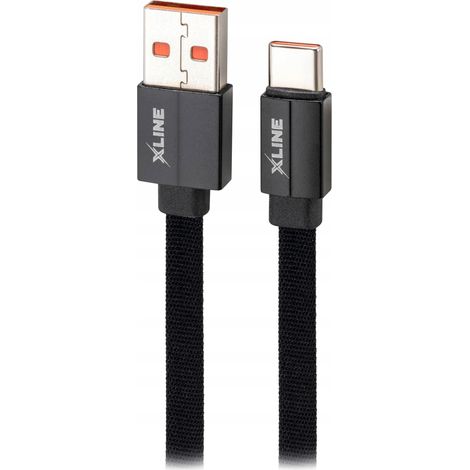 USB - USB-C Kabel XLINE UC02KFC-AC 60W 2 m Schwarz 1 Stück. (1/5)