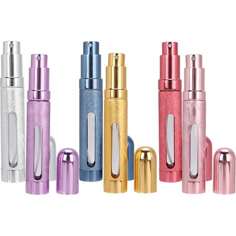 Flacon de parfum rechargeable de 12 ml, mini vaporisateur portable et pratique pour les voyages, rechargeable et vide. (1/5)