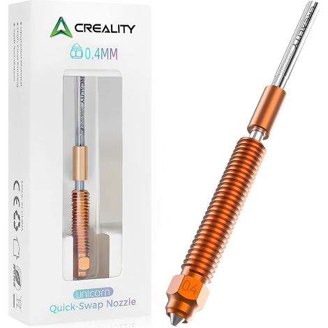 Nozzle 0.4 mm 1pc Quick-Swap Nozzle Printhead with Heatbreak Titanium Alloy Supports High Flow Printing for K2 Plus (1/5)