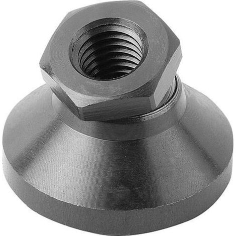KIPP Gelenkteller D1=M16 D=50 H=32 Form A Vergütungsstahl Autom. Stahl (1/3)