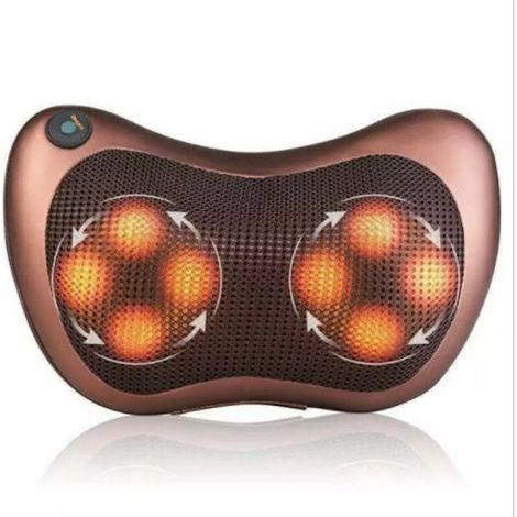 Coussin de massage, masseur électrique d'acupression pour le cou, les épaules et le dos, 8 têtes de massage, fonction chauffante, rel. (1/5)