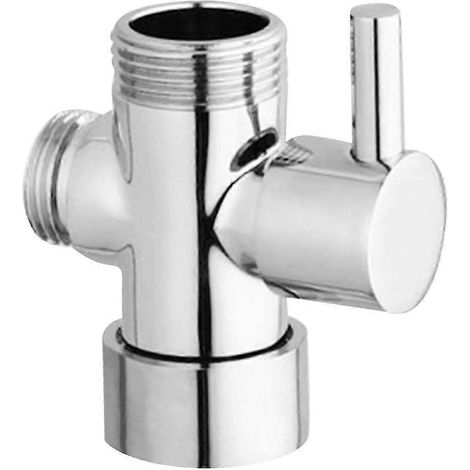 Accessoires pour robinets inverseurs de pommeau de douche, faciles à installer pour salle de bain et toilettes-2.5cm 2.5cm 2cm-Silver (1/5)