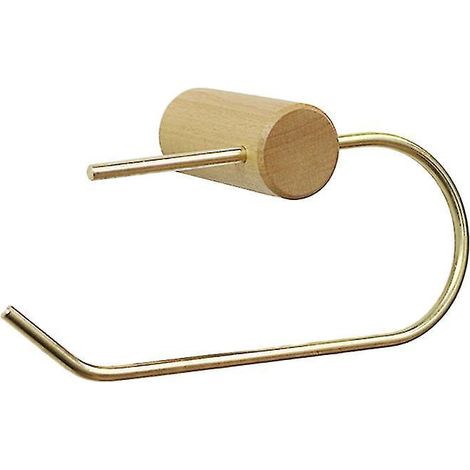 Porte-papier toilette en bois (1 pièce) pour salle de bain (1/3)