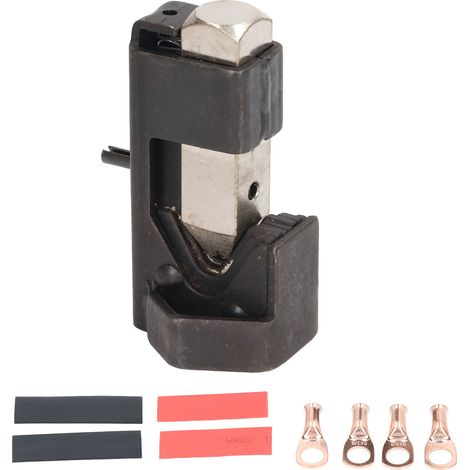 Pince à sertir à enclume avec embouts thermorétractables pour câbles de batterie 8‑0AWG et soudure (1/5)