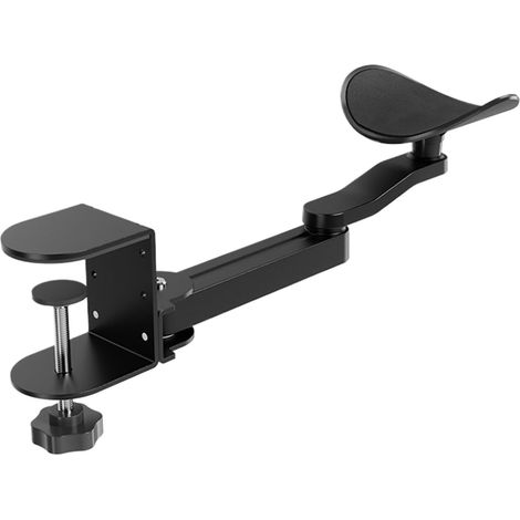 Support Extenseur de Accoudoir, Support Pivotant de Coussin de Coude pour Bureau, Accessoire de Poste de Travail Pivotant 360 Degrés Utilisation Gauche Droite Ambidextre (1/5)