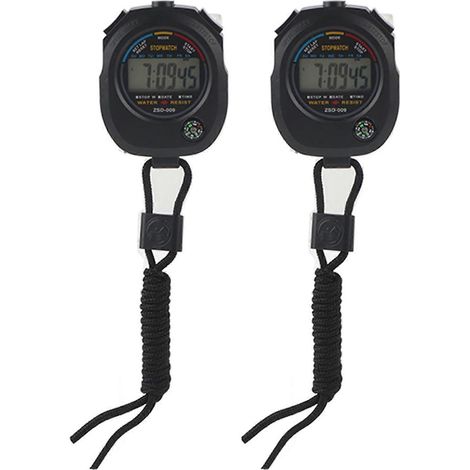 20242 PCS Chronomètre numérique LCD multifonctionnel portable pour le sport/la course à pied/la compétition/la natation (1/5)
