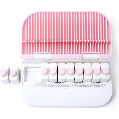 KW-TRIO 26 Englische Buchstaben Alphabet Bastellocher Handgefertigte Locher von A bis Z zum Gravieren Sup