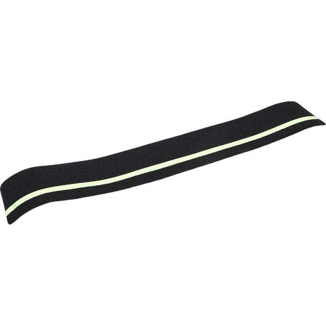 Lot de 10 bandes antidérapantes avec bande phosphorescente, adhésif abrasif haute adhérence pour marches d'escalier, 15,24 x 81,28 cm / 6 x 32 pouces, vert (1/5)