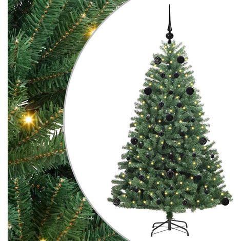 Árbol de Navidad artificial con ramas articuladas Verde 150 cm vidaXL