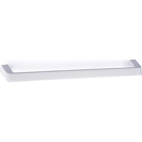 Asa de zamak con acabado blanco mate, dimensiones:233x12x33mm y entrepuntos:224mm - (1/5)