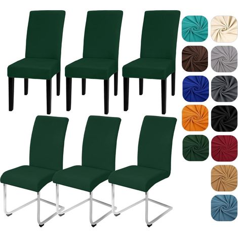Stuhlhussen 6er Set, Stretch Stuhlbezug abnehmbar & waschbar, für Küche & Restaurant (1/5)
