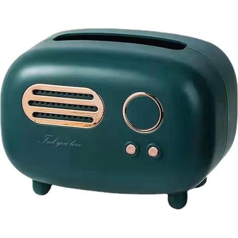 Radio shaped fabric storage box for kitchen bathroom