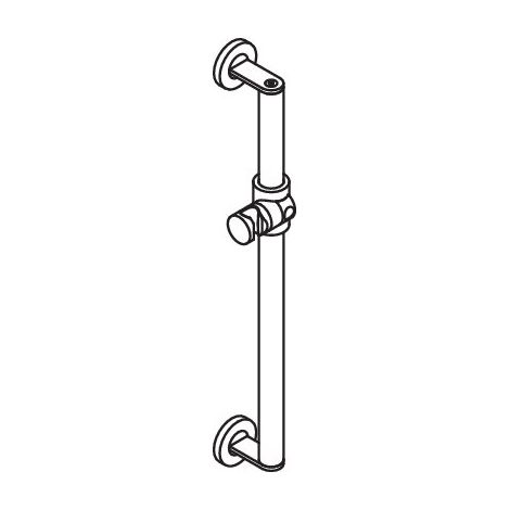 HEWI 900.33.000XA 92 Barre de douche, Ø32, L:600 (1/2)