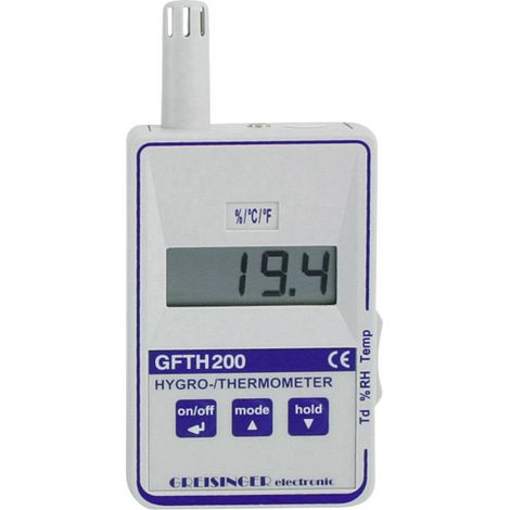 Greisinger GFTH 200-WPF4 Appareil de mesure de température étalonné (ISO) -25 - 70 °C sonde Pt1000