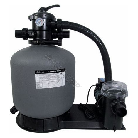 Filtre à sable 8m3/h avec pompe 0.5 cv – Débit 8 m3/h – Diamètre 45 cm – Connexion 11/2 – Capacité 45 kg de sable – Poolstyle (1/3)