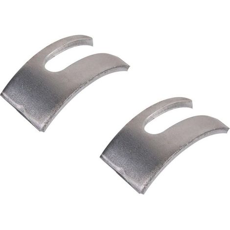 – Lot de 2 étriers ouverts pour vis goujon tête cylindrique – Demi-rond Ø 38mm en acier – Pour assemblage bois de lit et table (1/2)