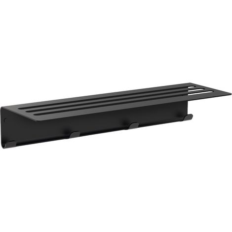 Lineabeta - Tragen Sie sie mit 4 Saeta-Kleiderhaken aus mattschwarzem Aluminium (1/2)