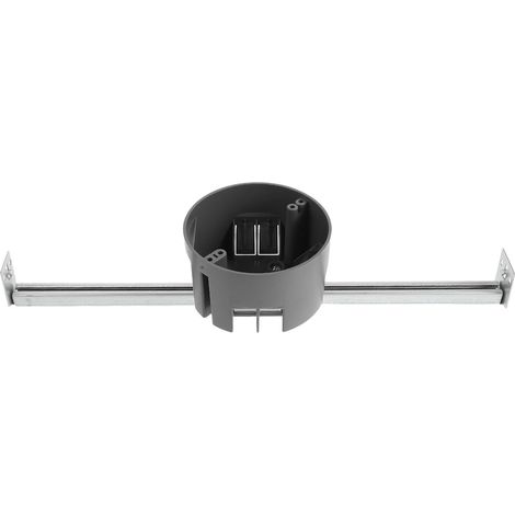 Support de plafond métallique rond Healeved pour boîtes jonction électriques, avec une conception