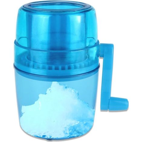 Broyeurs à Glace à manivelle，Machine à Glace pilée Portable Pas Besoin de Brancher Manuel Crushed Ice Maker avec Lame en Acier Inoxydable pour Glace rasée、Les Cocktails